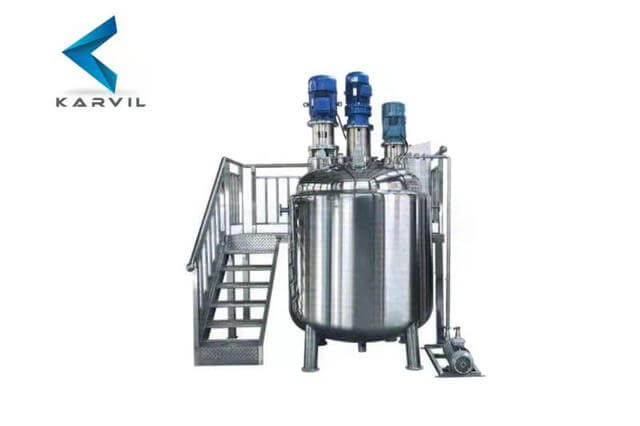 KARVIL 500L electric heating reactor for mixing shoe glue 