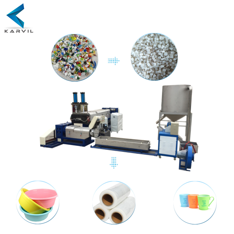  Plastic Recycling Pelletizing Machine for PE PP PS